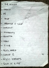 1992 Bodine Mk IV set list tn